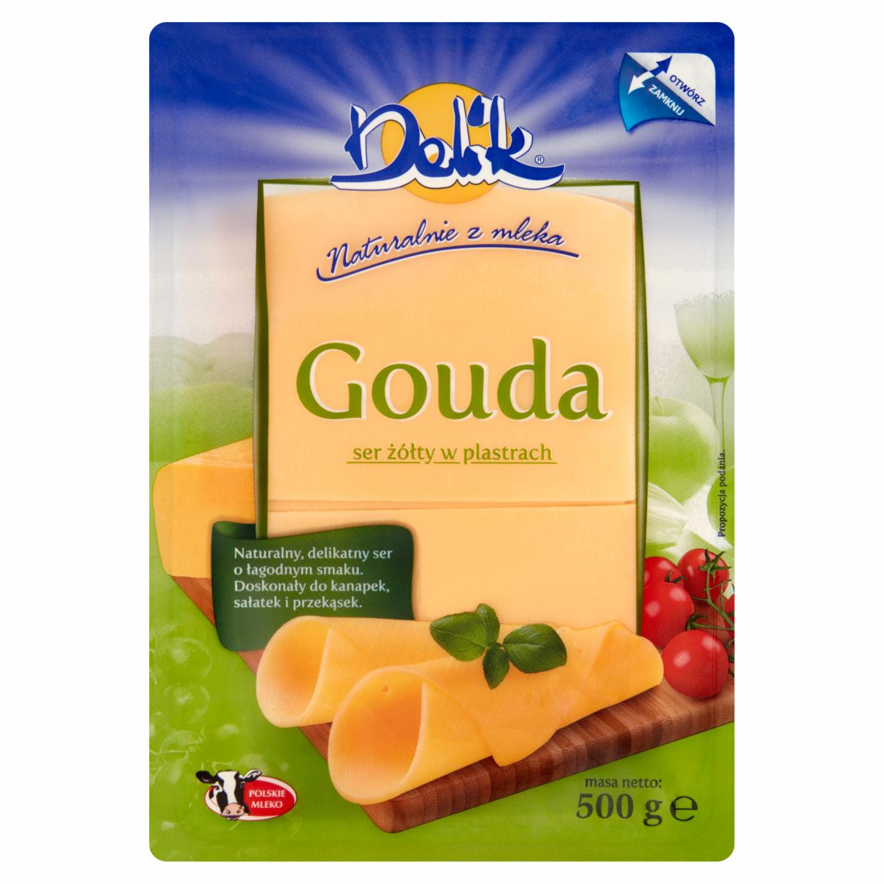 Zdjęcia - Delik Ser Gouda żółty w plastrach 500 g