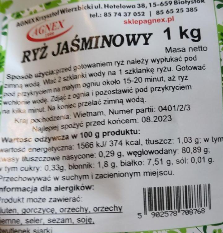 Zdjęcia - ryż jaśminowy agnex