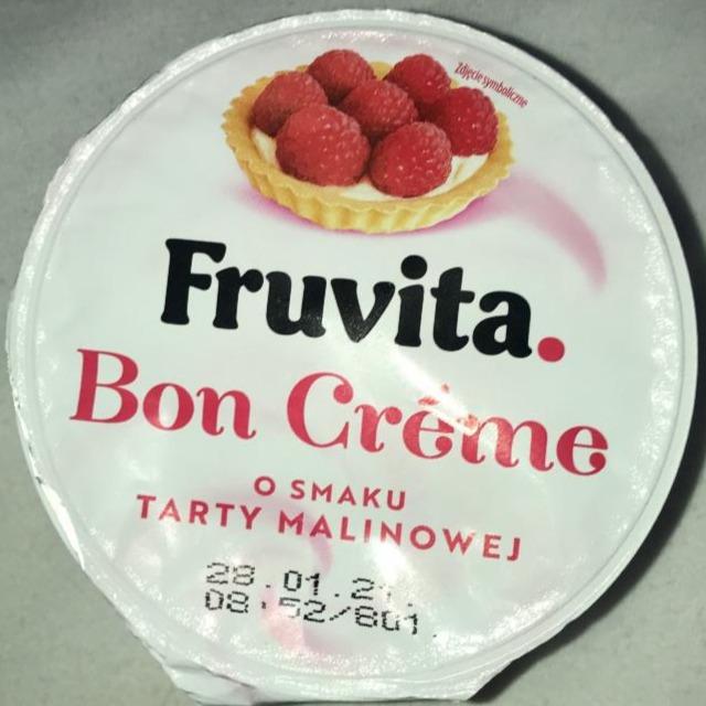 Zdjęcia - Bon Créme o smaku tarty malinowej FruVita