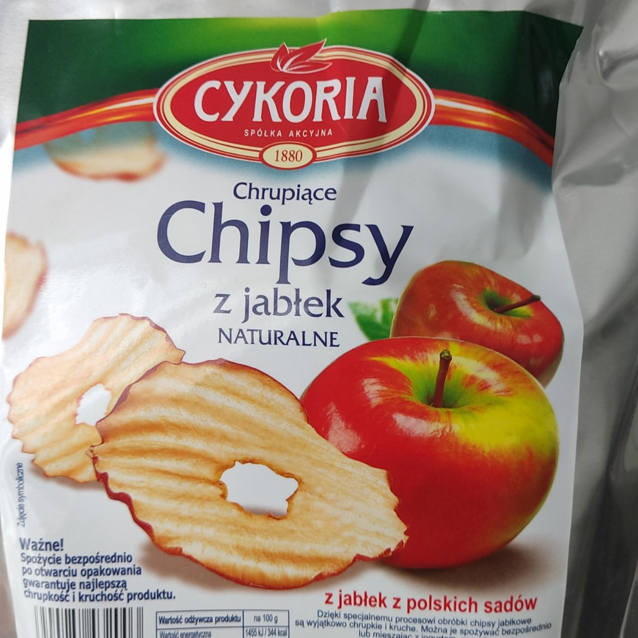 Zdjęcia - Cykoria Jabcusie Chipsy jabłkowe suszone 40 g