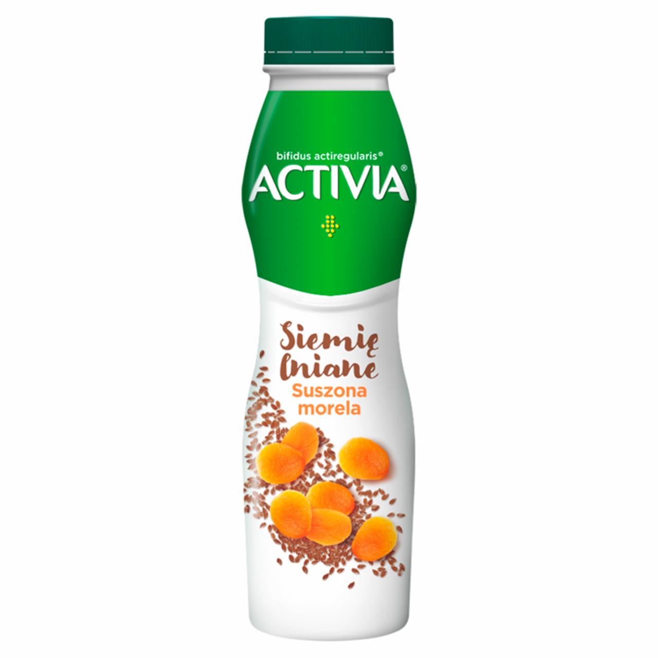 Zdjęcia - Danone Activia Jogurt siemię lniane suszona morela 290 g