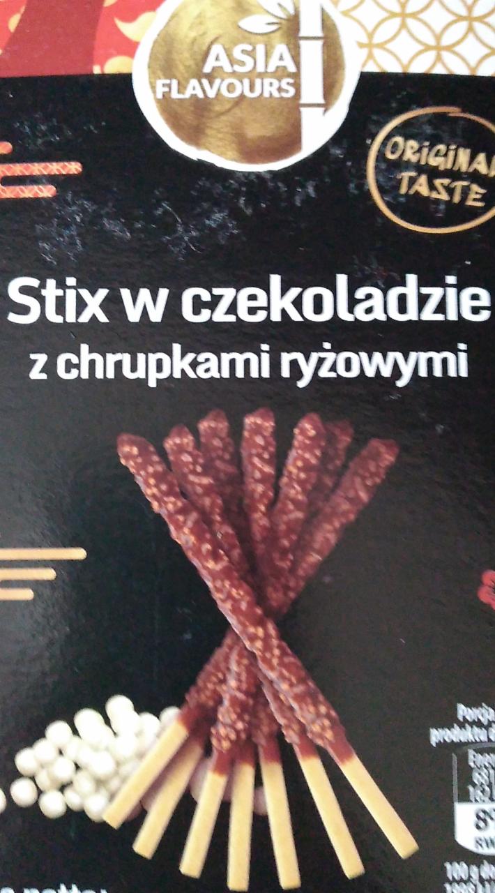 Zdjęcia - ASIA FLAVOURS - Stix w czekoladzie z chrupkami ryżowymi 