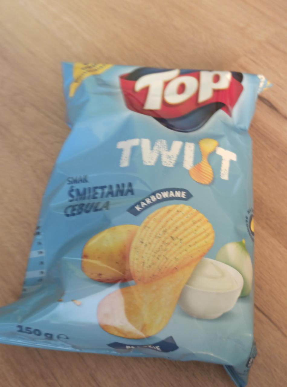 Zdjęcia - chipsy śmietanka i cebula top twist