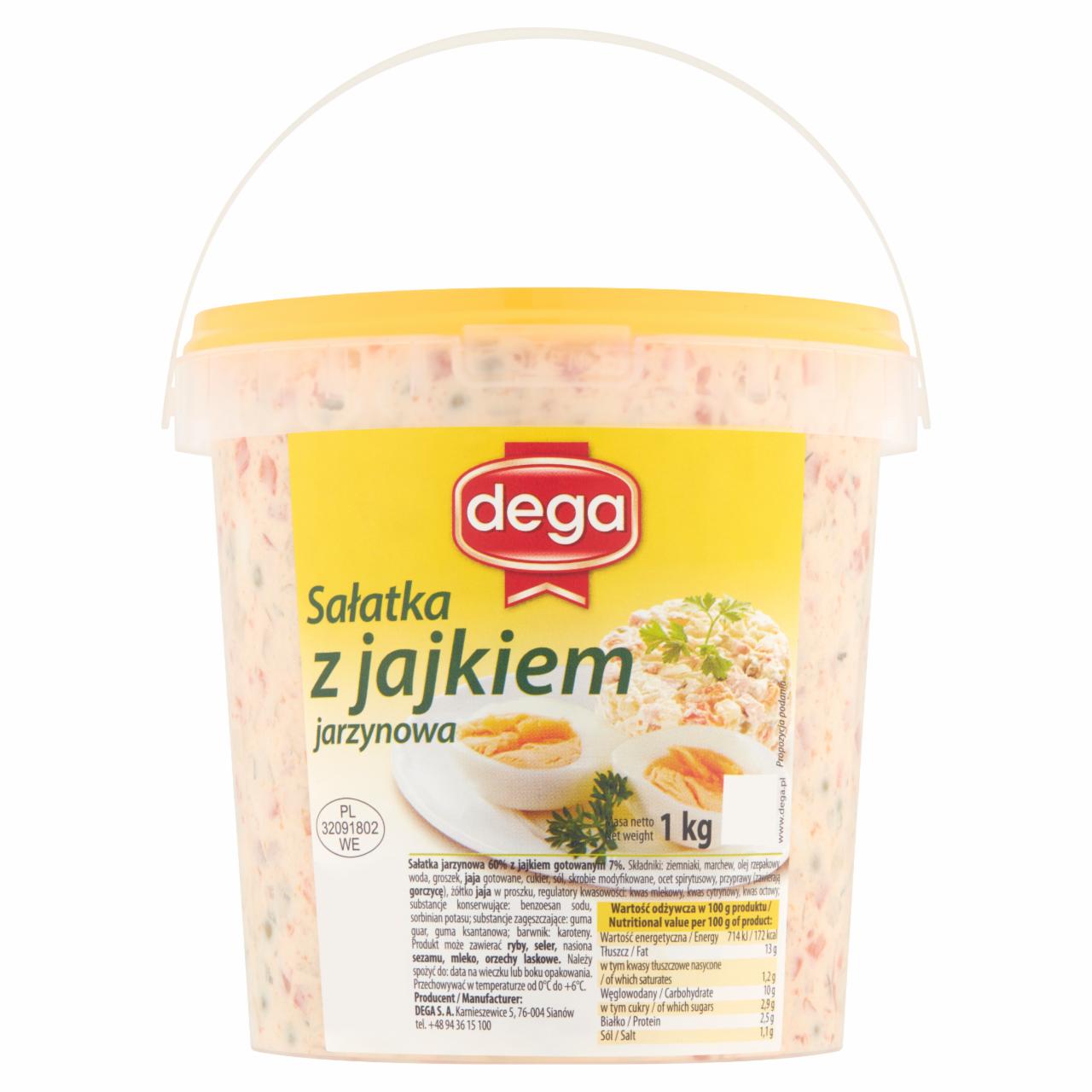 Zdjęcia - dega Sałatka jarzynowa z jajkiem 1 kg