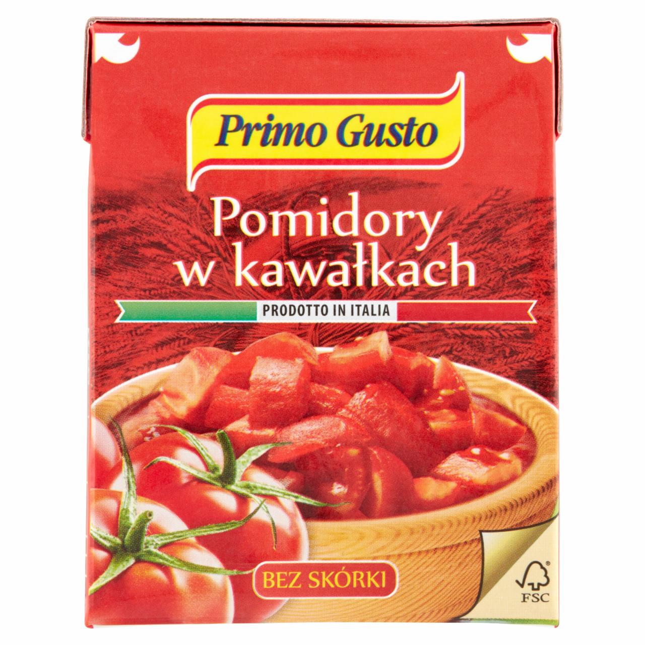 Zdjęcia - Primo Gusto Pomidory w kawałkach bez skórki 390 g