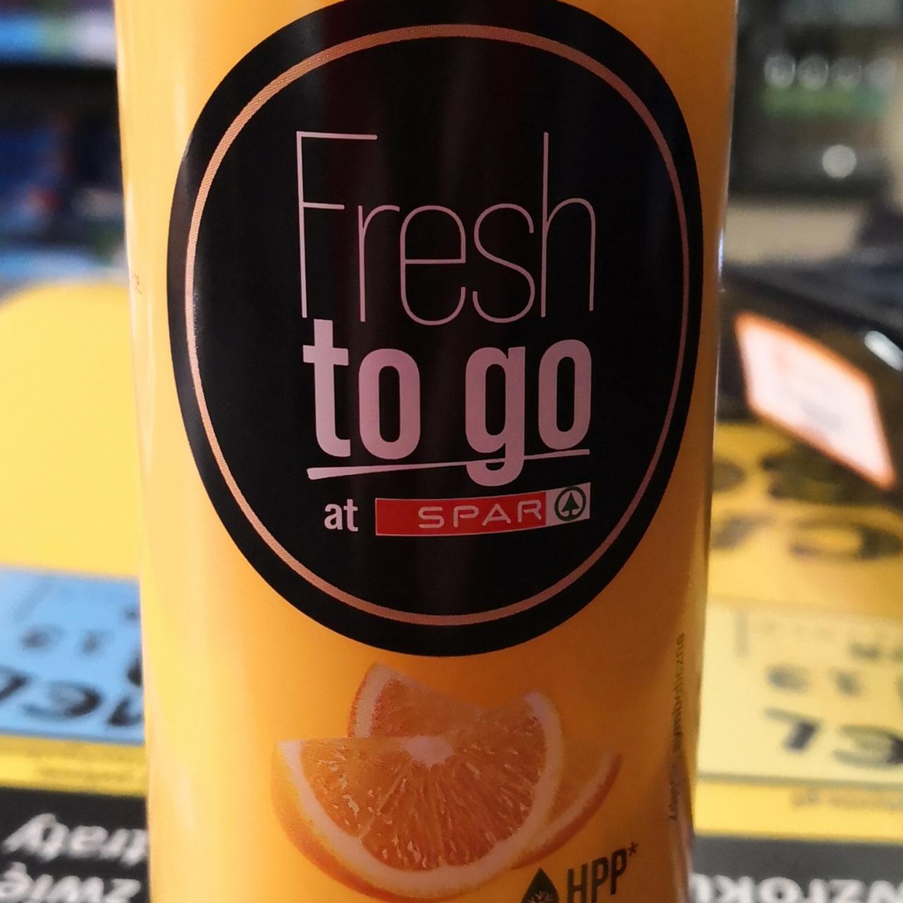 Zdjęcia - Sok 100 % pomarańcza Fresh to go at spar