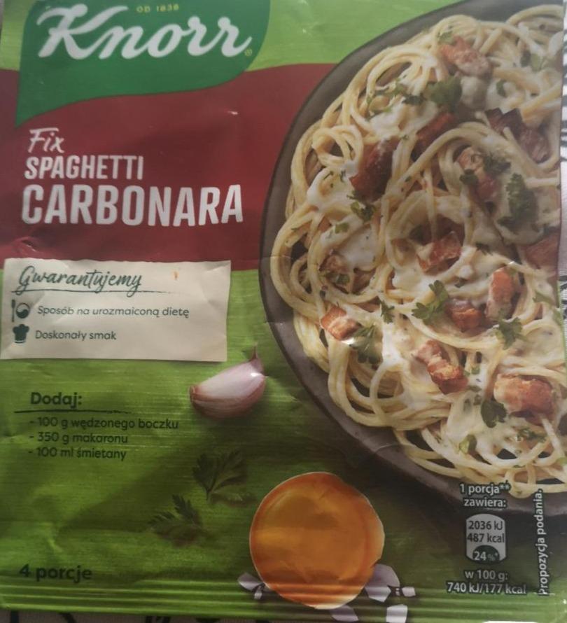 Zdjęcia - Knorr Spaghetti carbonara 42 g