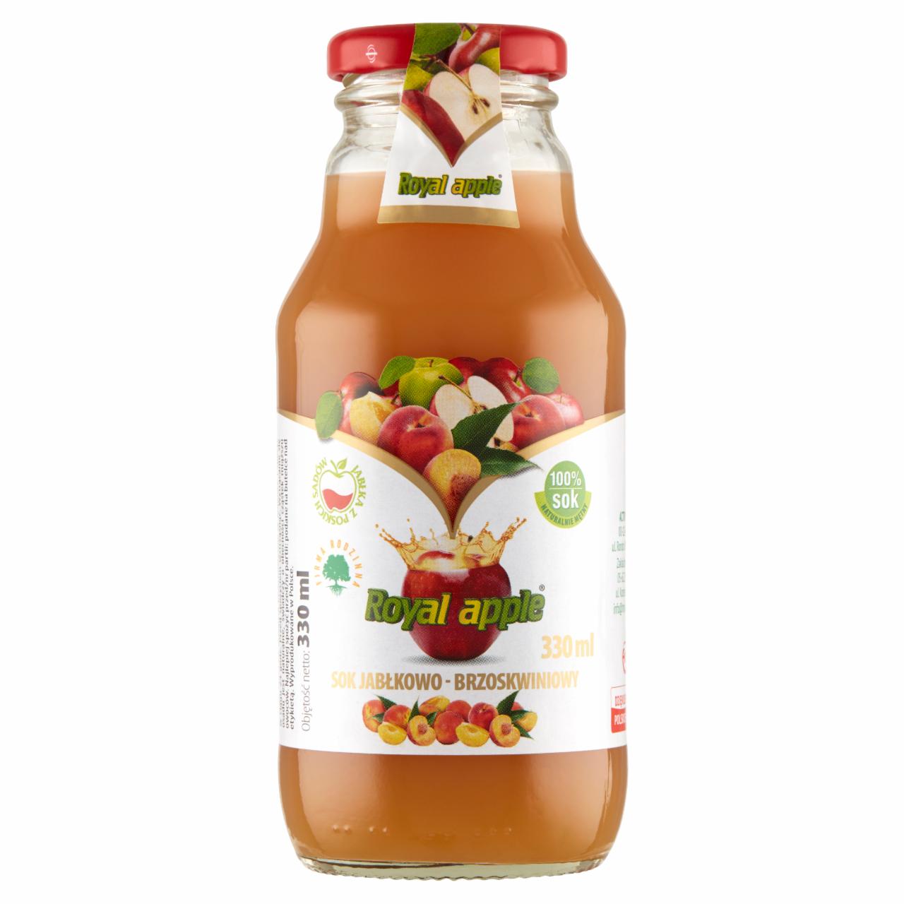 Zdjęcia - Royal apple Sok jabłkowo-brzoskwiniowy 330 ml