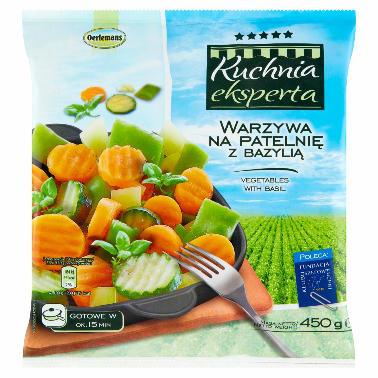 Zdjęcia - Oerlemans Kuchnia eksperta Warzywa na patelnię z bazylią 450 g