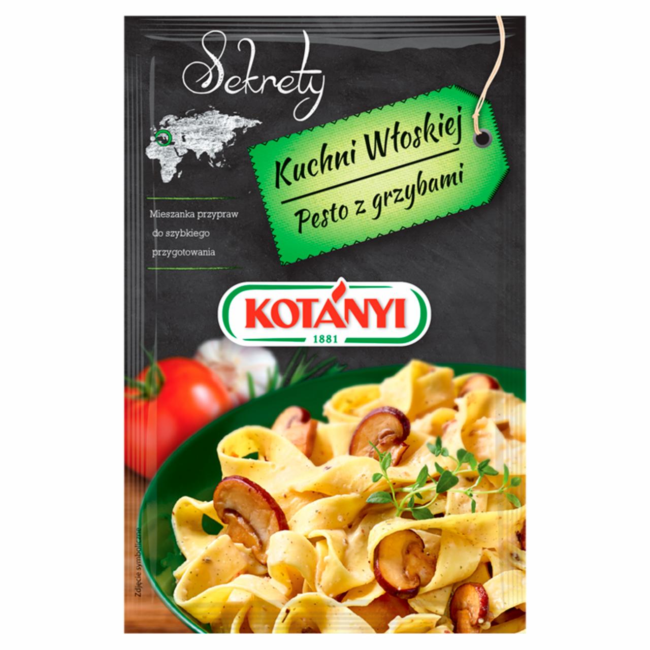 Zdjęcia - Kotányi Sekrety Kuchni Włoskiej Pesto z grzybami Mieszanka przypraw 20 g