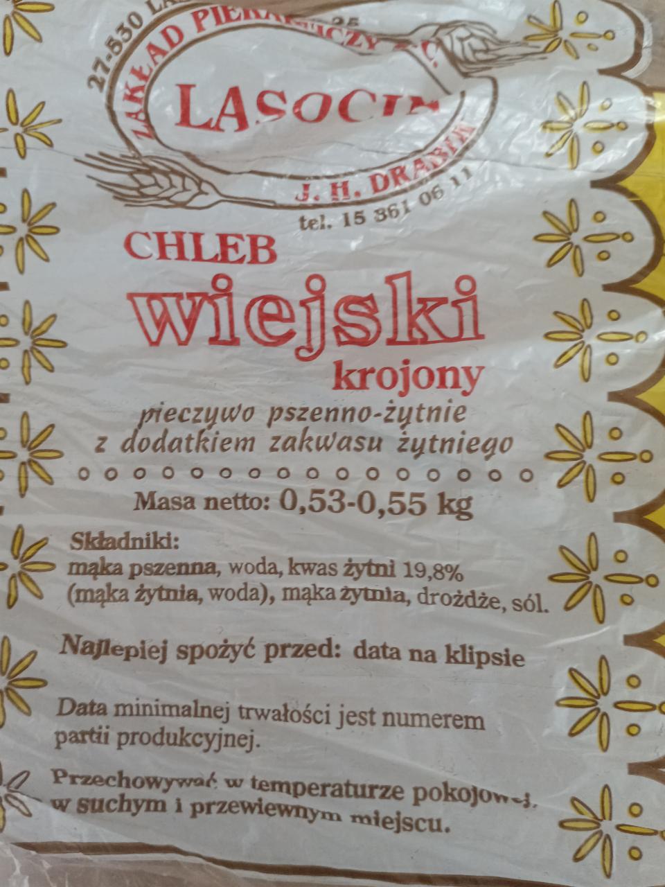 Zdjęcia - Lasocin chleb wiejski krojony