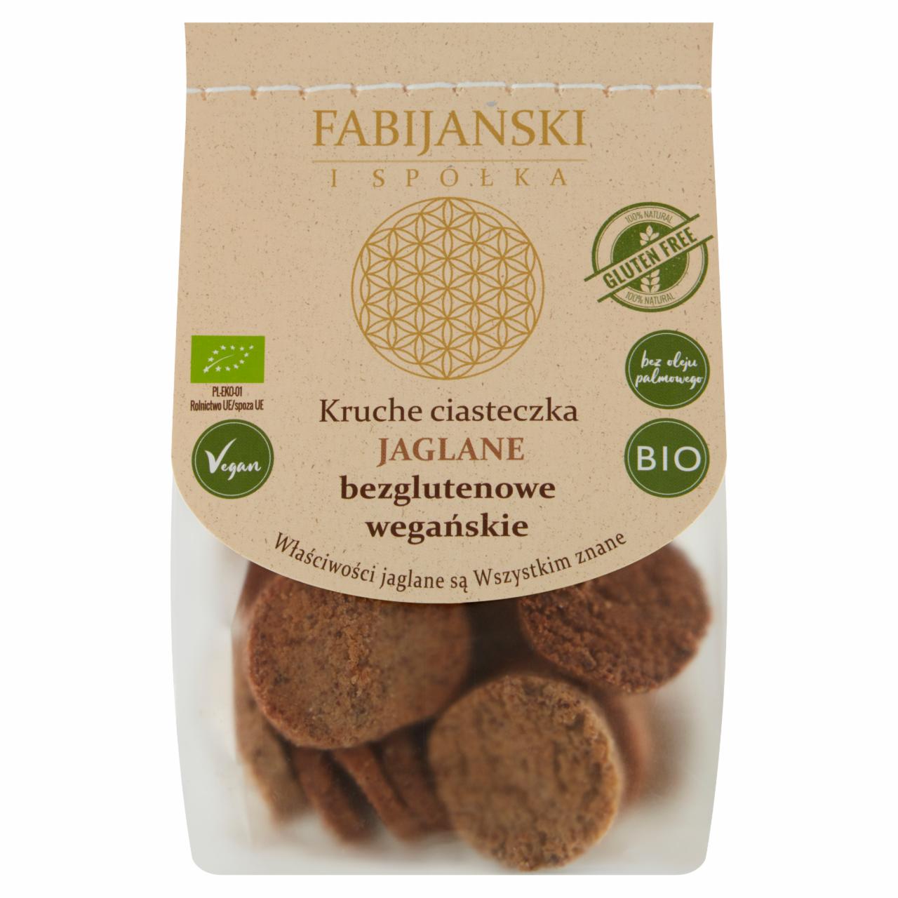 Zdjęcia - Kruche ciasteczka jaglane bezglutenowe wegańskie 100 g