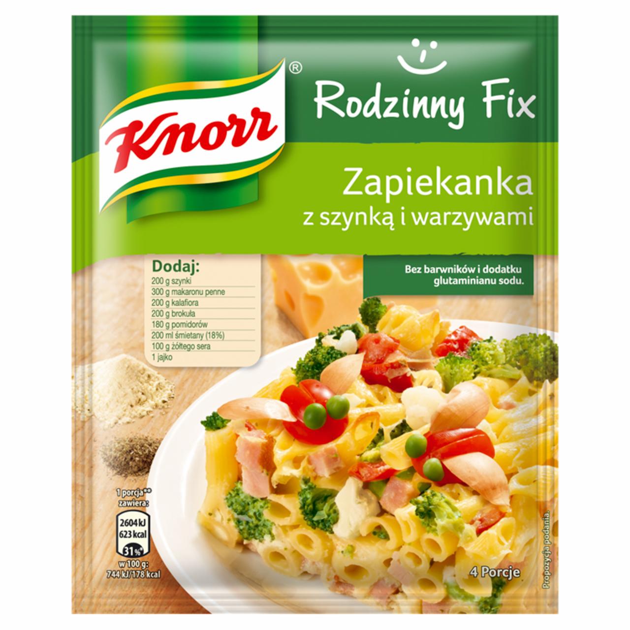 Zdjęcia - Knorr Rodzinny Fix Zapiekanka z szynką i warzywami 45 g