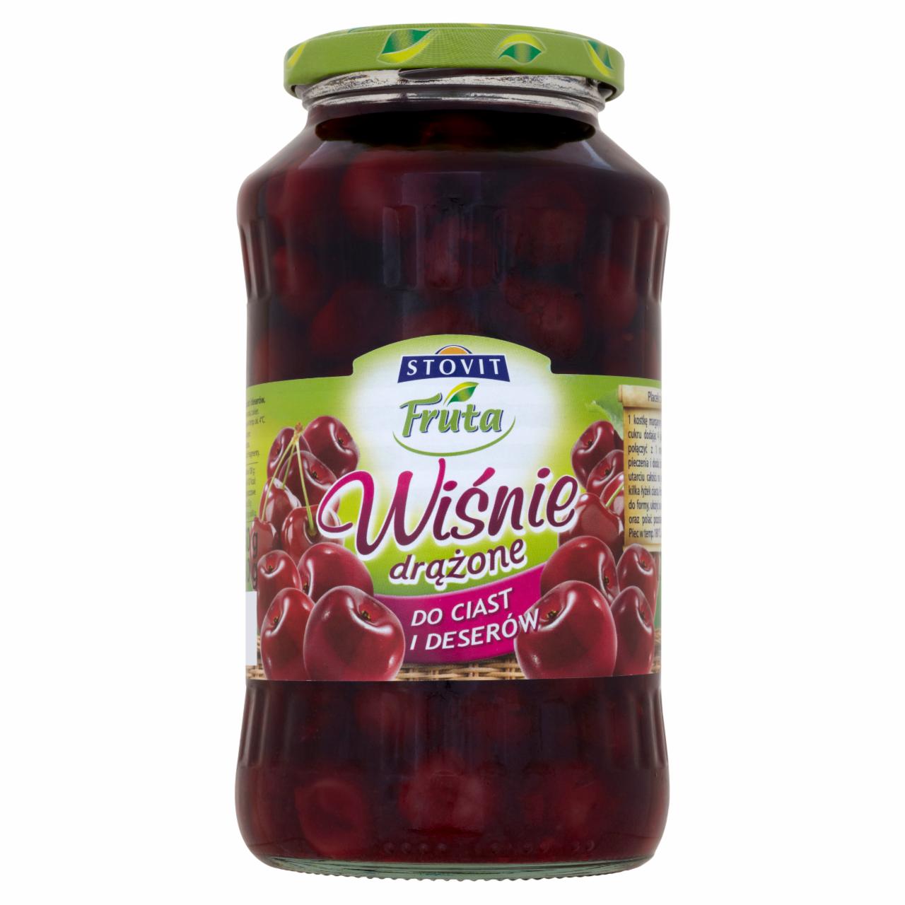 Zdjęcia - Stovit Fruta Wiśnie drążone do ciast i deserów 730 g