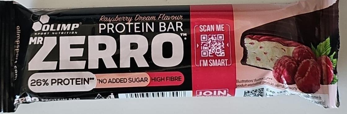 Zdjęcia - Mr Zerro Protein Bar Raspberry Dream flavour Olimp Nutrition