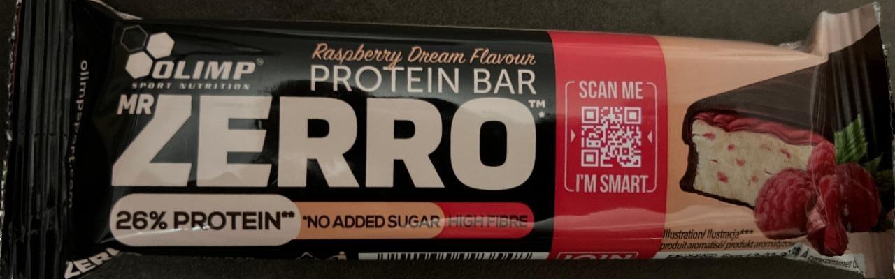 Zdjęcia - Mr Zerro Protein Bar Raspberry Dream flavour Olimp Nutrition