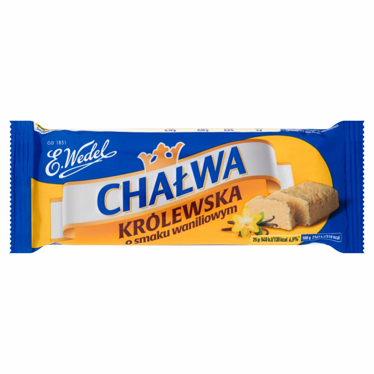 Zdjęcia - E. Wedel Chałwa Królewska o smaku waniliowym 100 g