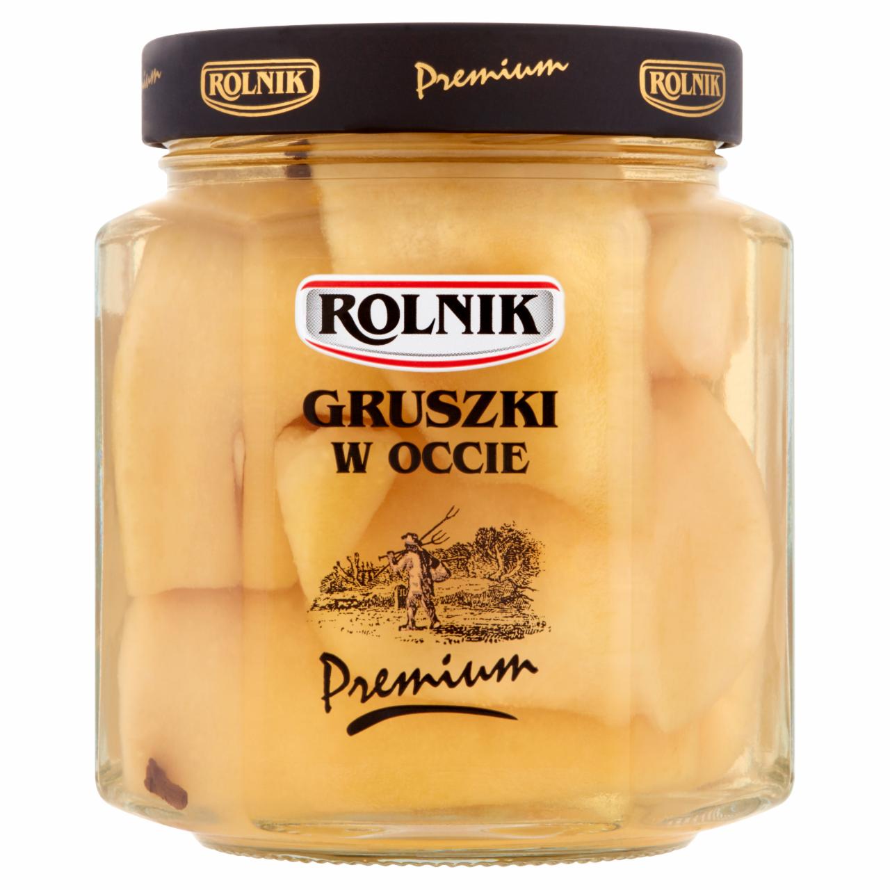 Zdjęcia - Rolnik Premium Gruszki w occie 530 g