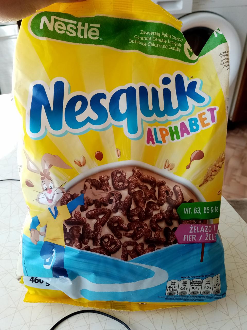 Zdjęcia - Nesquik Alphabet Płatki śniadaniowe 460 g Nestlé