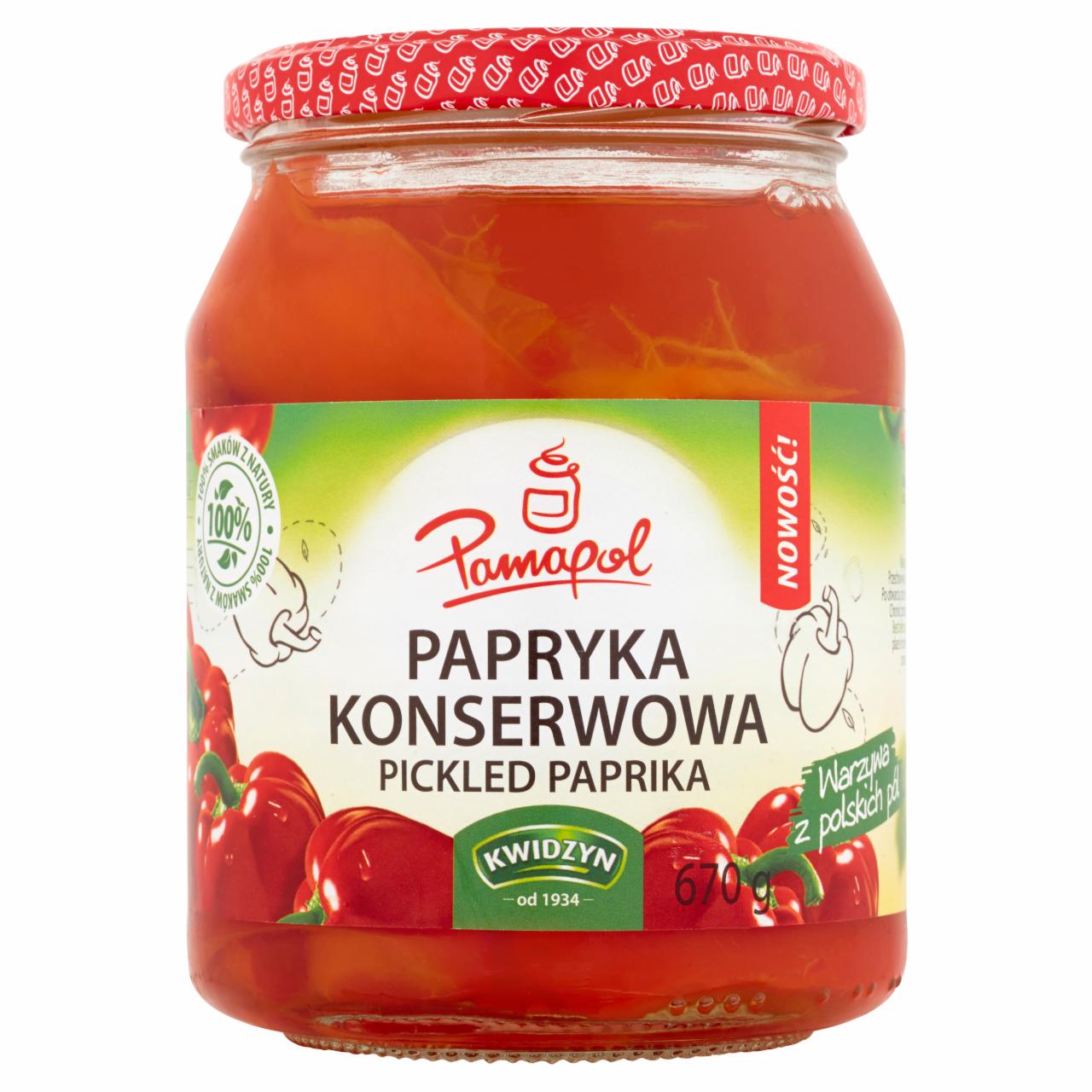 Zdjęcia - Pamapol Papryka konserwowa 670 g