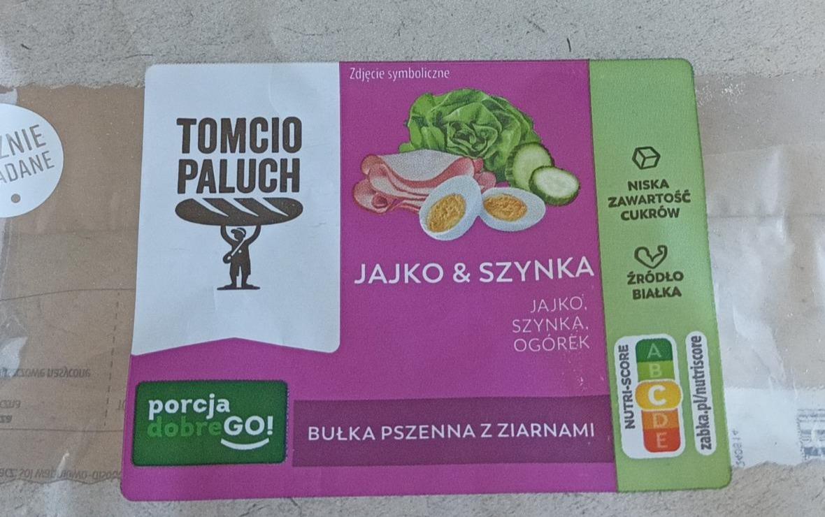 Zdjęcia - Bułka pszenna szynka jajko ogórek Tomcio Paluch