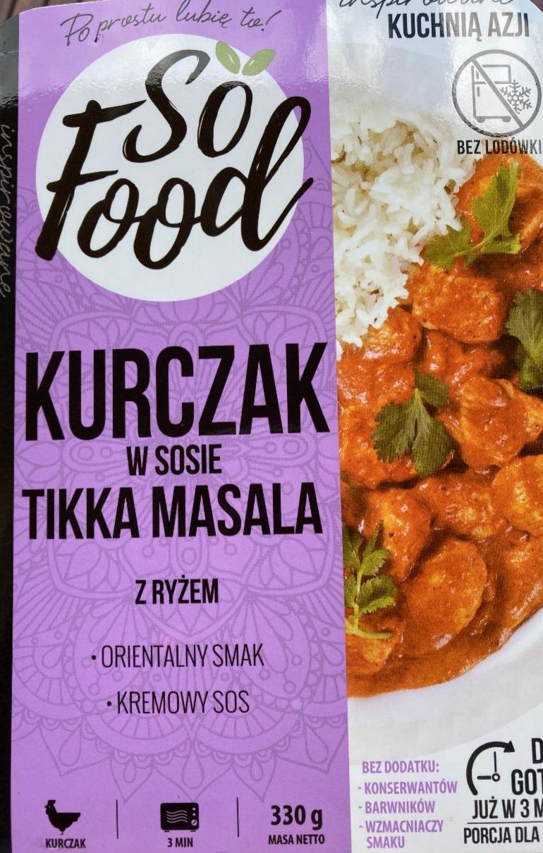 Zdjęcia - Kurczak w sosie Tikka Masala z ryżem So Food