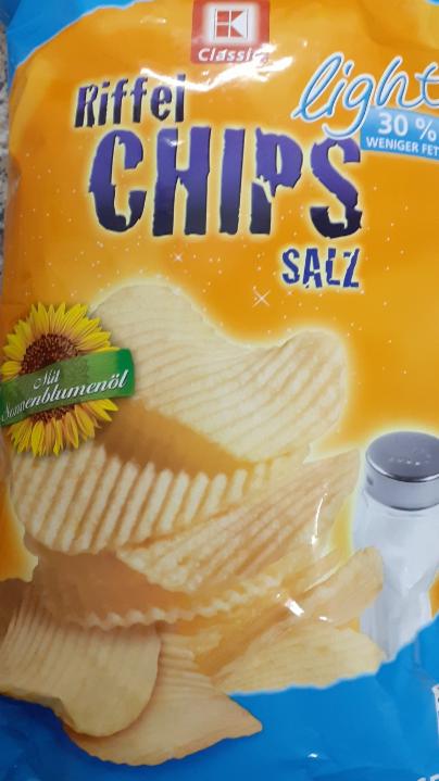 Zdjęcia - Geriffelte Salz chips Light K-Classic