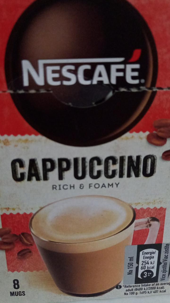 Zdjęcia - Nescafé Cappucicino Rozpuszczalny napój kawowy 120 g (8 x 15 g)