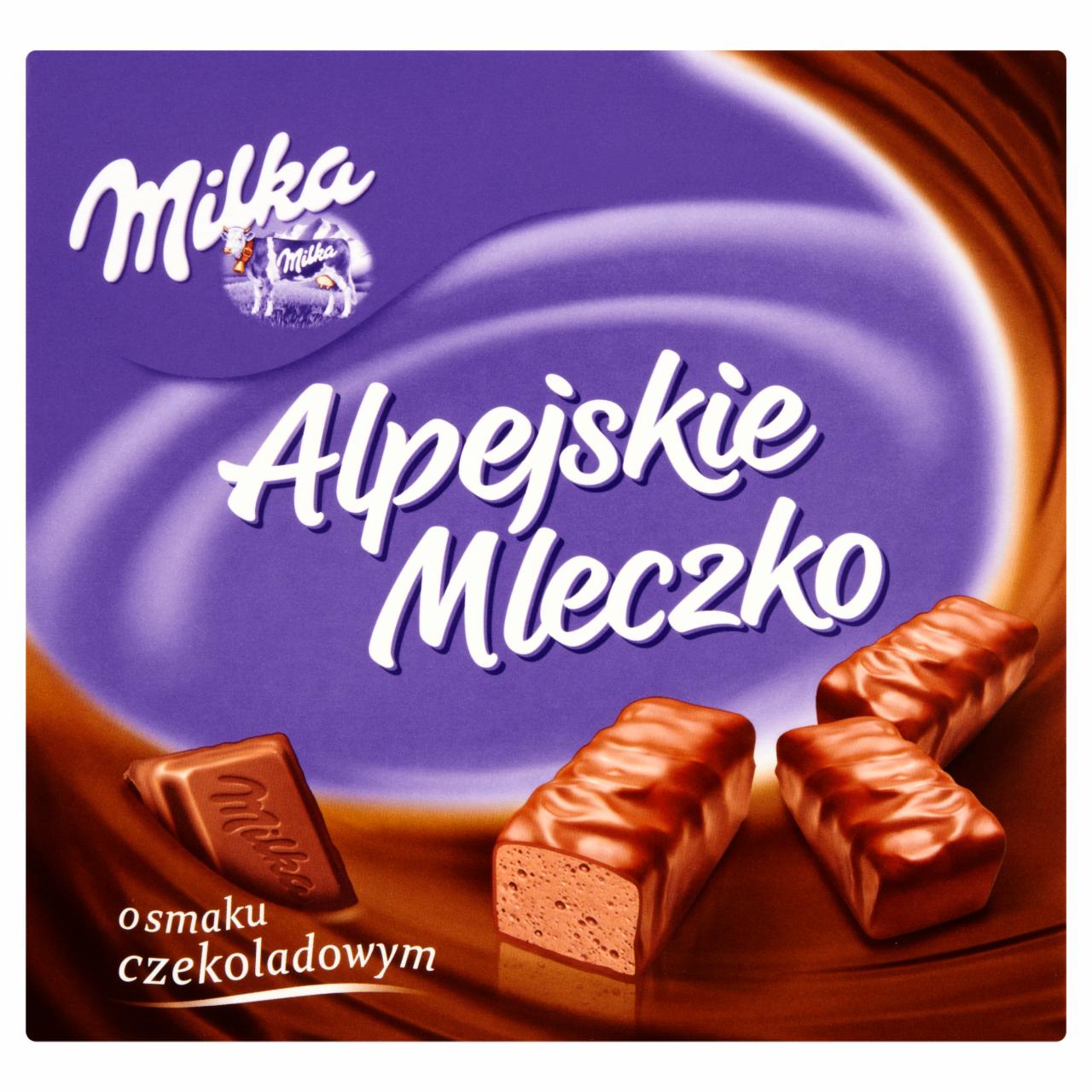 Zdjęcia - Milka Alpejskie Mleczko Pianka o smaku czekoladowym 350 g