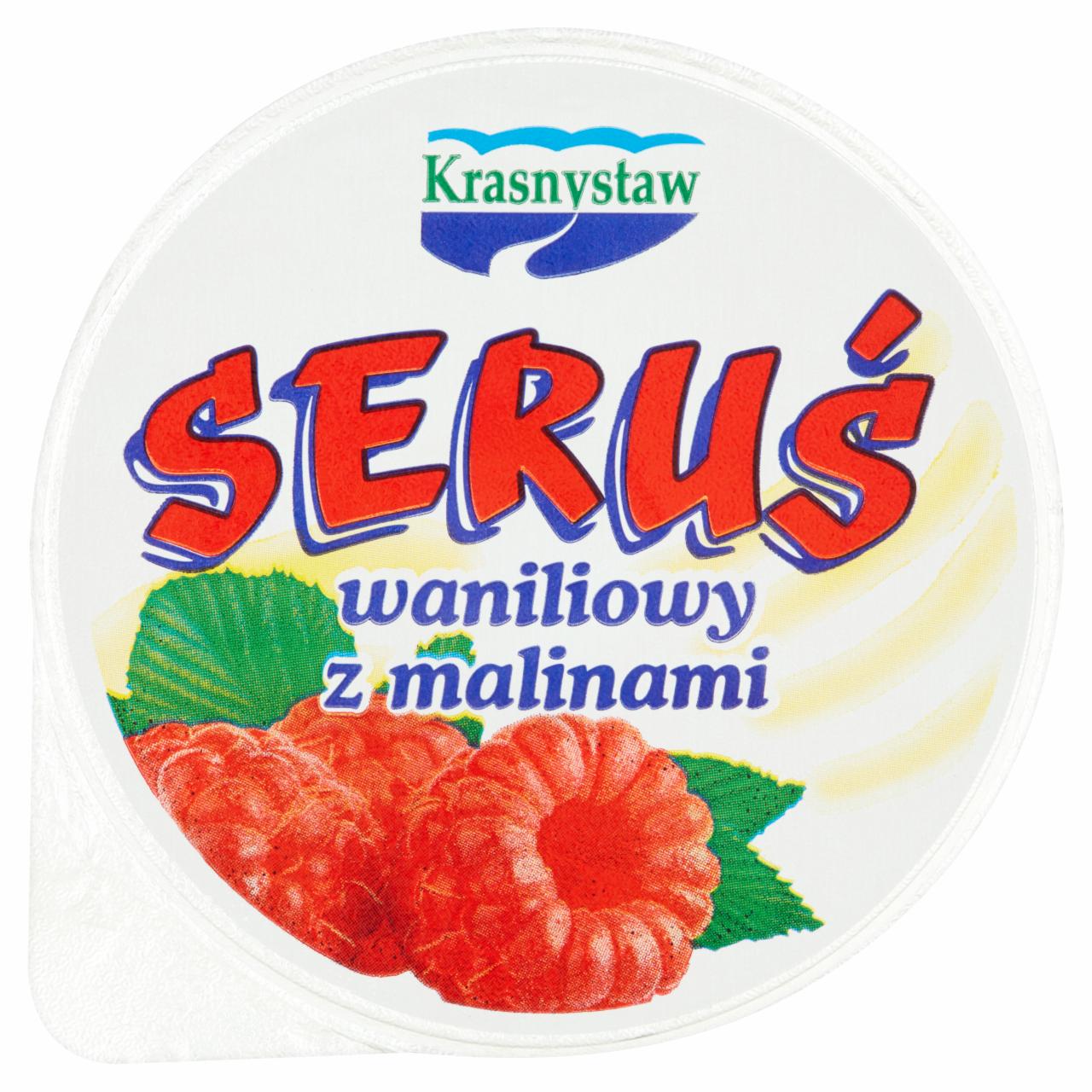 Zdjęcia - Krasnystaw Seruś Serek waniliowy z malinami 150 g