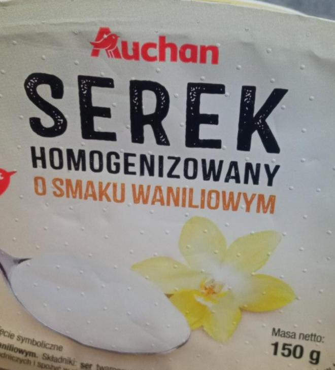 Zdjęcia - serek homogenizowany o smaku waniliowym Auchan