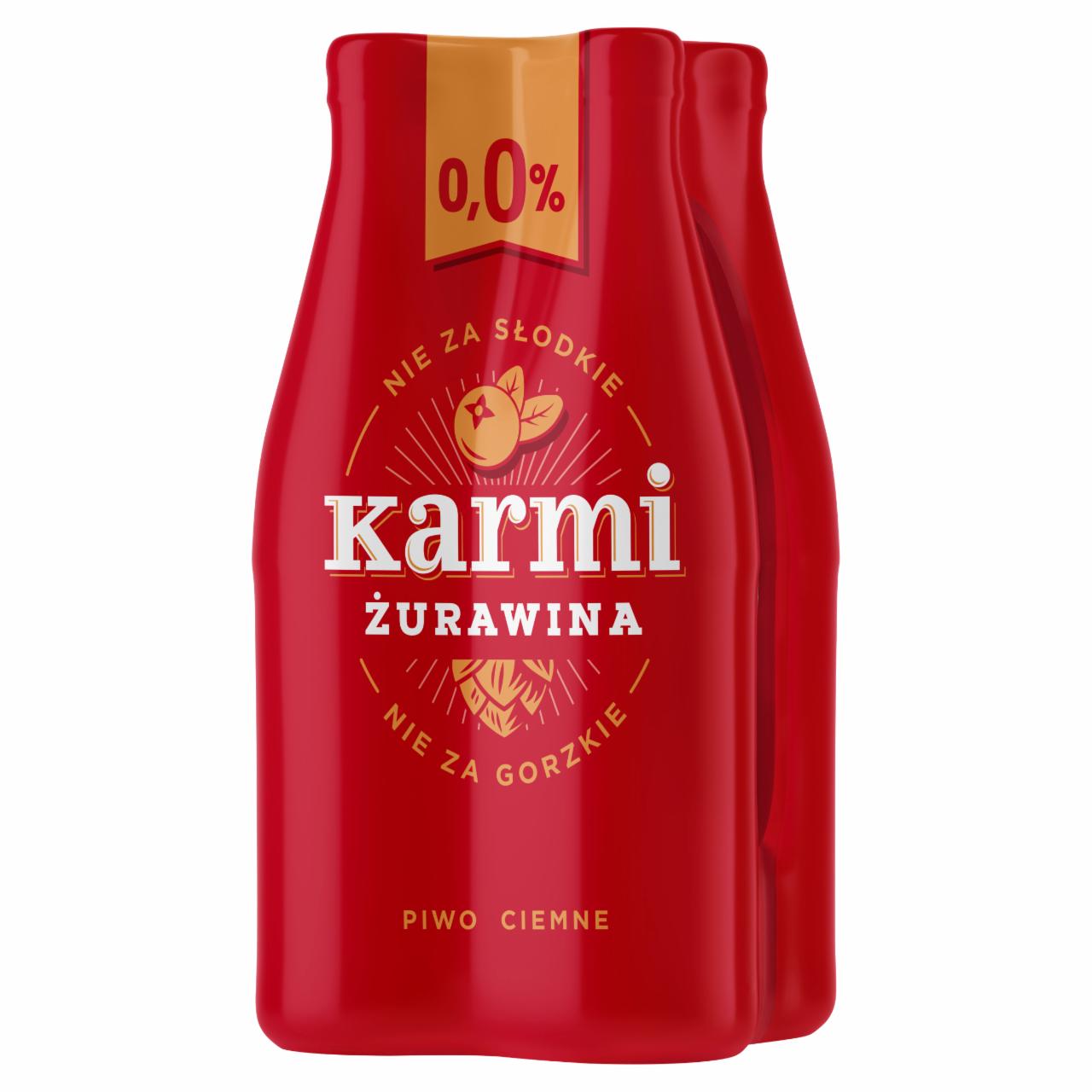 Zdjęcia - Karmi Piwo ciemne bezalkoholowe żurawina 4 x 400 ml