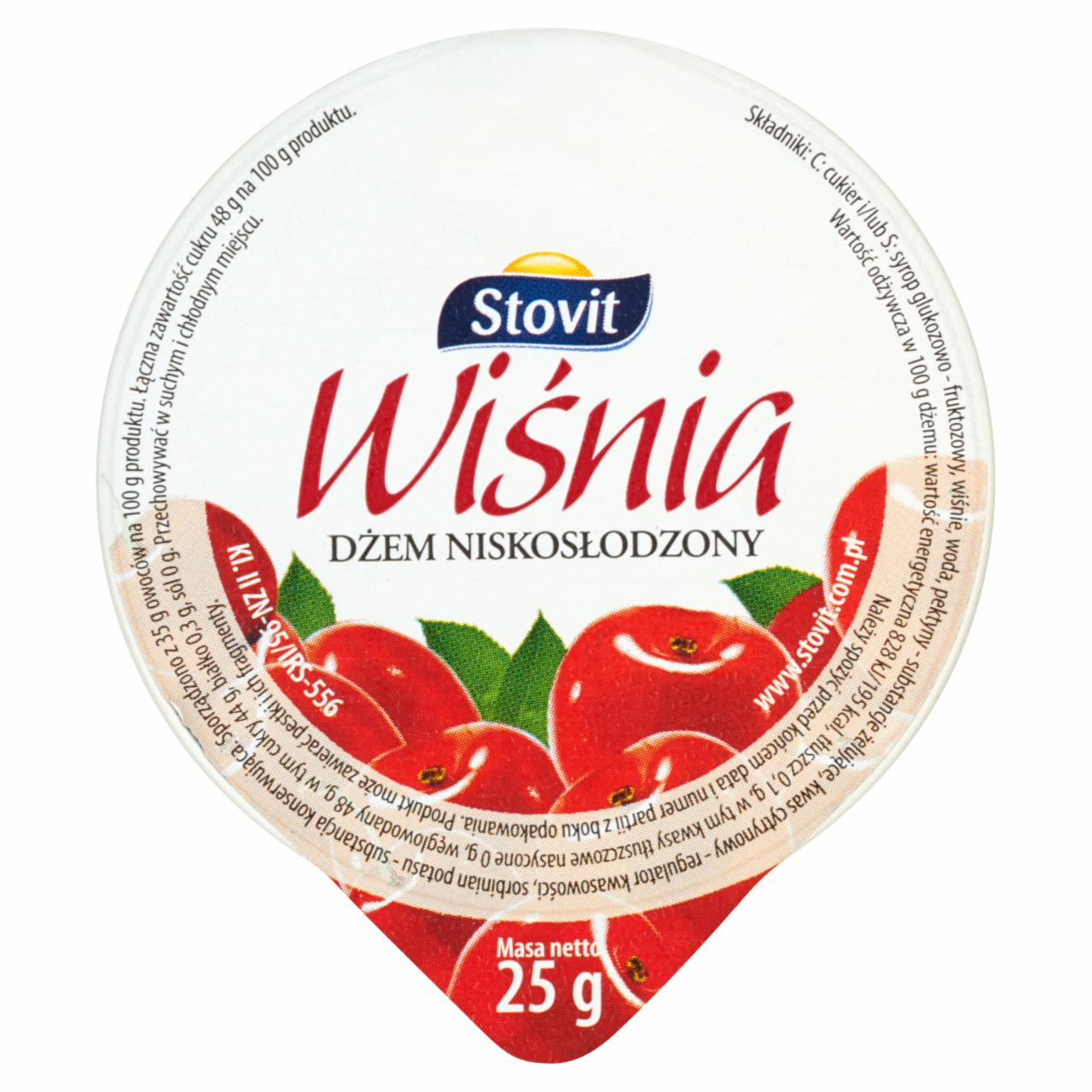 Zdjęcia - Stovit Wiśnia Dżem niskosłodzony 25 g