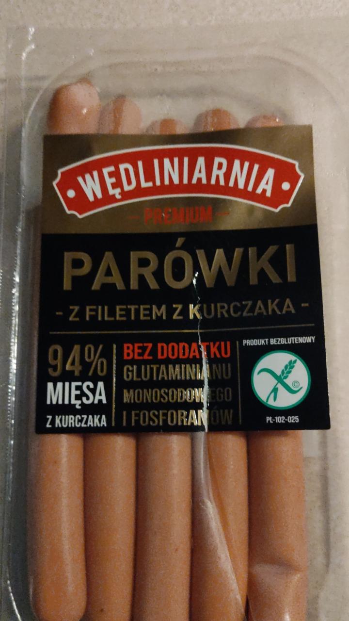 Zdjęcia - parówki z filetem z kurczaka Wędliniarnia