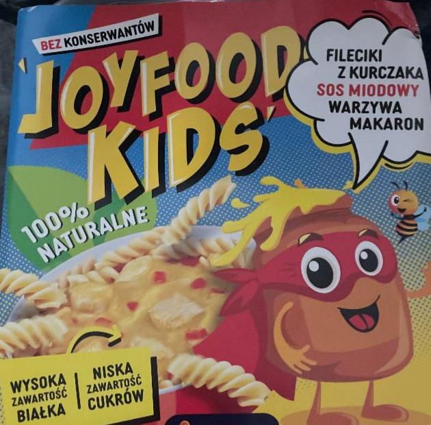 Zdjęcia - joyfood kids fileciki z kurczaka warzywa makaron sos miodowy