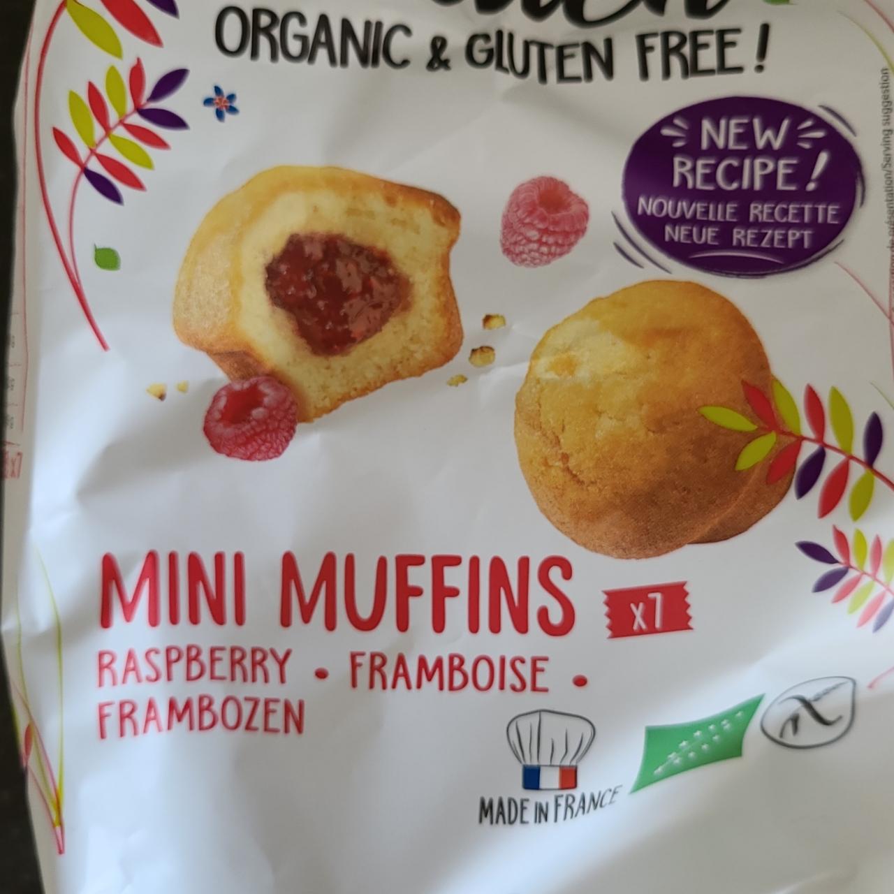 Zdjęcia - Mini muffins raspberry Organic & gluten free Naten