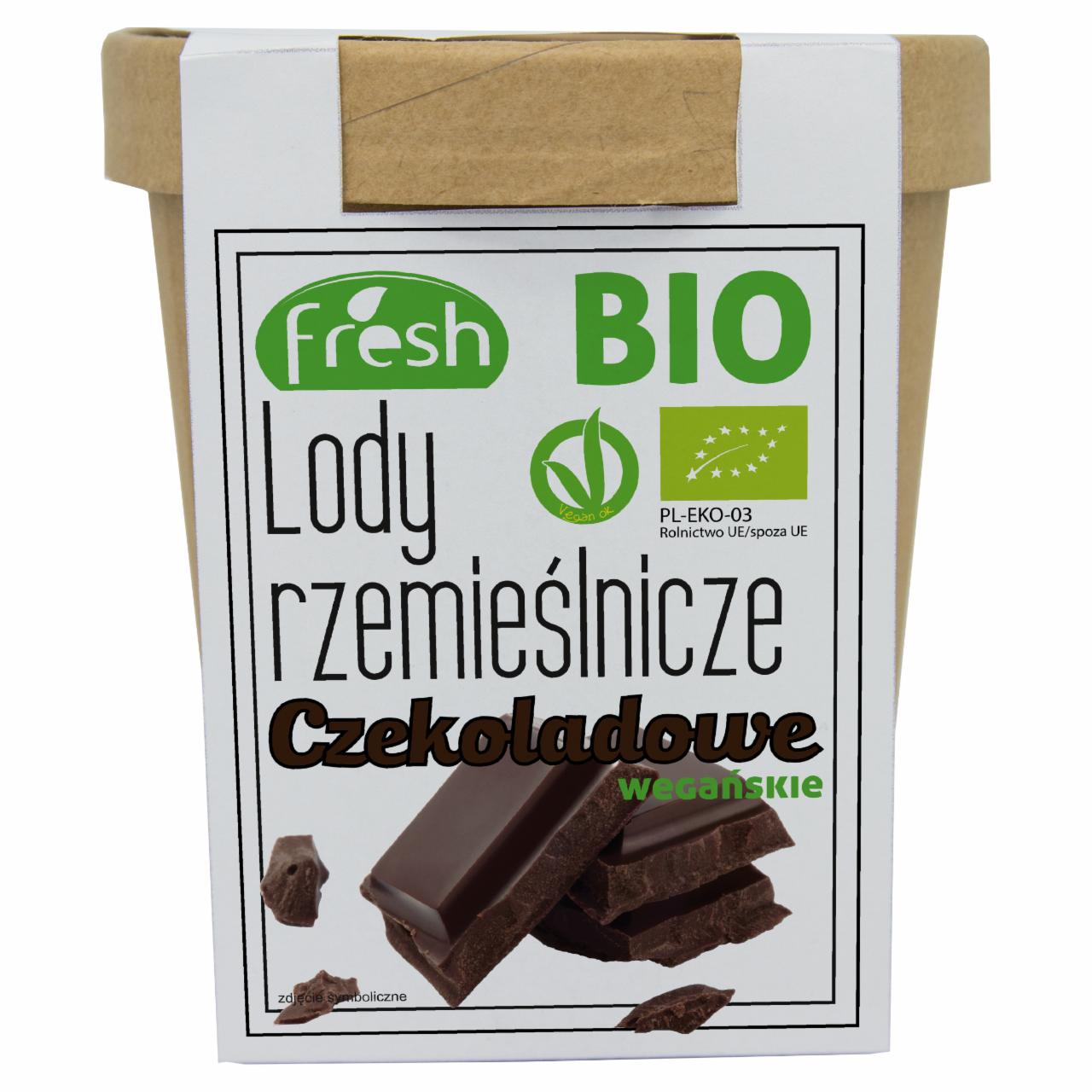 Zdjęcia - Bio lody rzemieślnicze czekoladowe wegańskie 470 ml