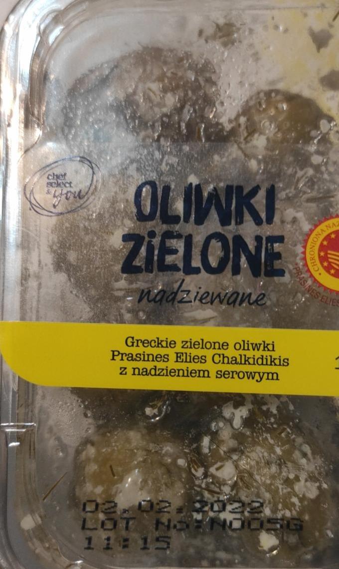 Zdjęcia - oliwki zielone z nadzieniem serowym schef select