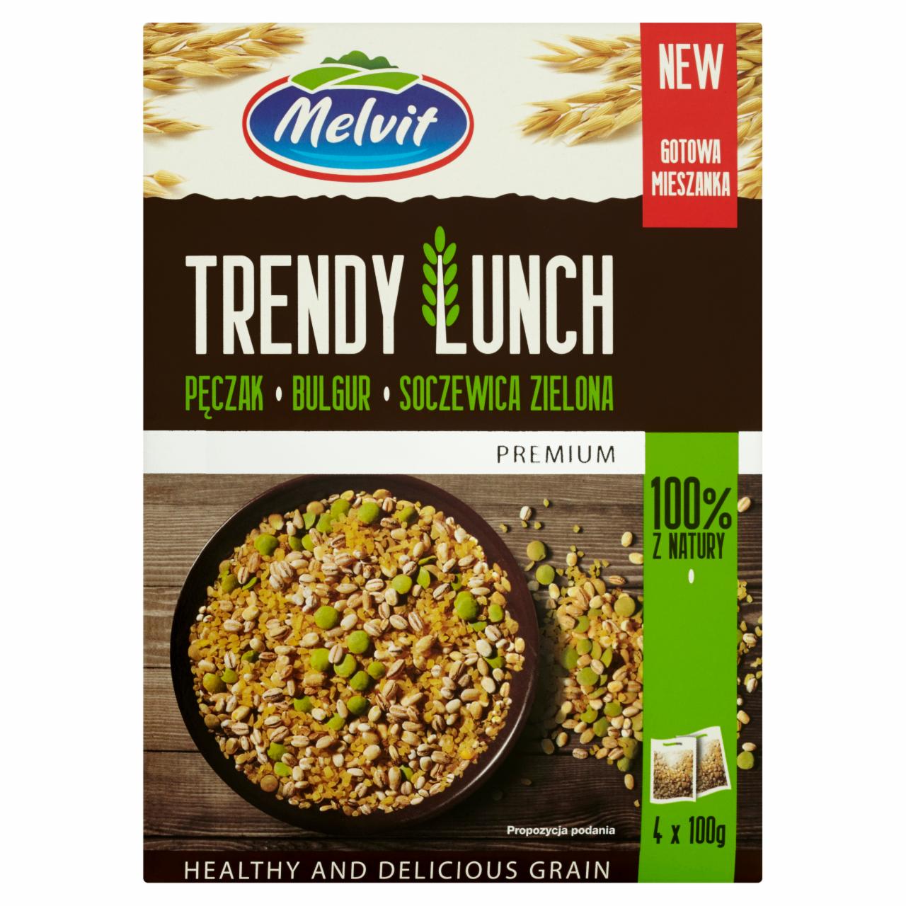 Zdjęcia - Trendy lunch Premium pęczak bulgur soczewica zielona Melvit