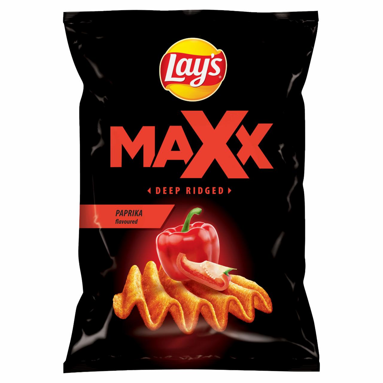 Zdjęcia - Lay's Max Deep-Cut Chipsy ziemniaczane o smaku papryki 120 g