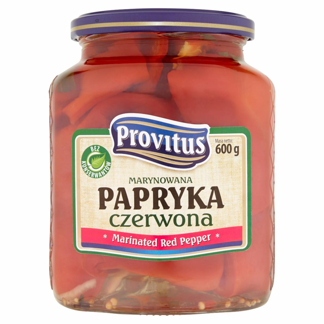 Zdjęcia - Provitus Marynowana papryka czerwona 600 g