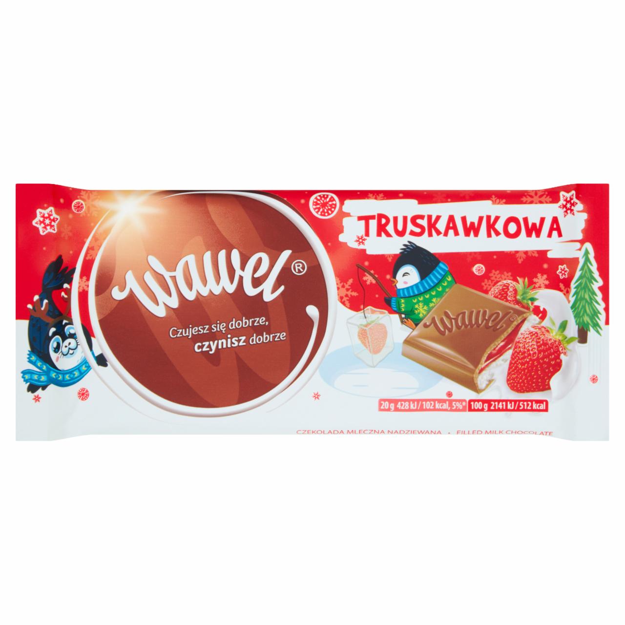 Zdjęcia - Wawel Truskawkowa Czekolada mleczna nadziewana 100 g