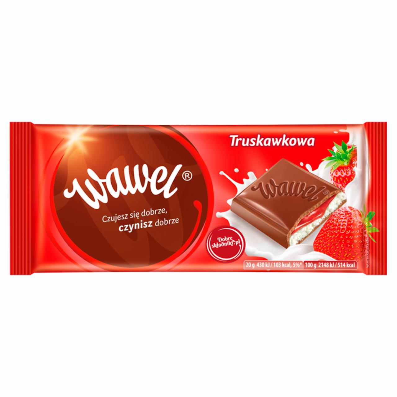 Zdjęcia - Wawel Truskawkowa Czekolada mleczna nadziewana 100 g