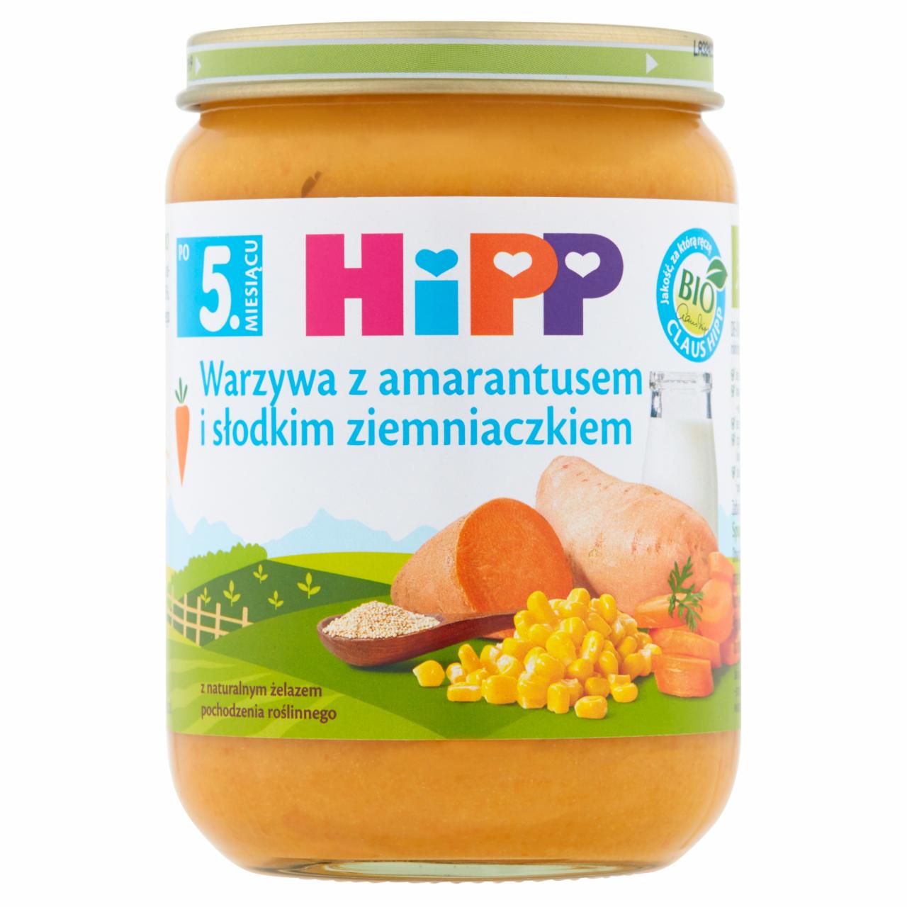 Zdjęcia - HiPP BIO Warzywa z amarantusem i słodkim ziemniaczkiem po 5. miesiącu 190 g