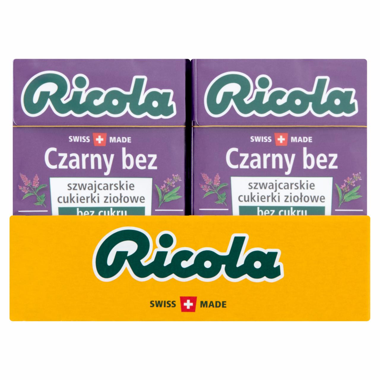 Zdjęcia - Ricola Szwajcarskie cukierki ziołowe czarny bez 20 x 27,5 g