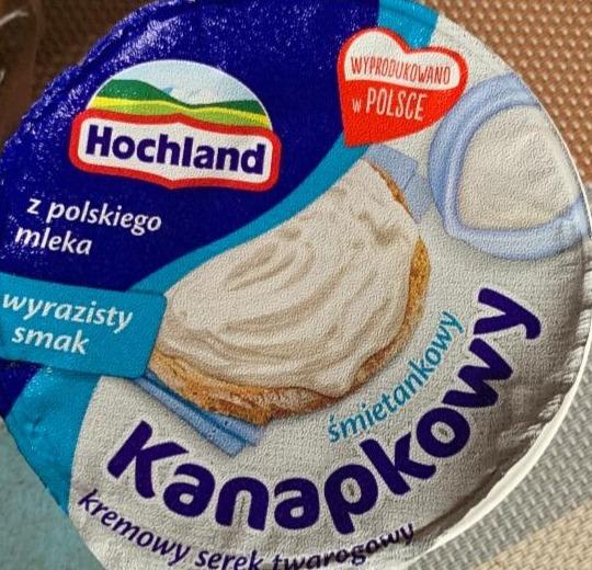 Zdjęcia - Hochland Kanapkowy kremowy serek twarogowy śmietankowy 130 g