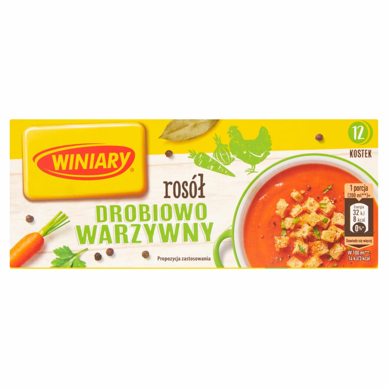 Zdjęcia - Winiary Rosół drobiowo warzywny 120 g (12 sztuk)