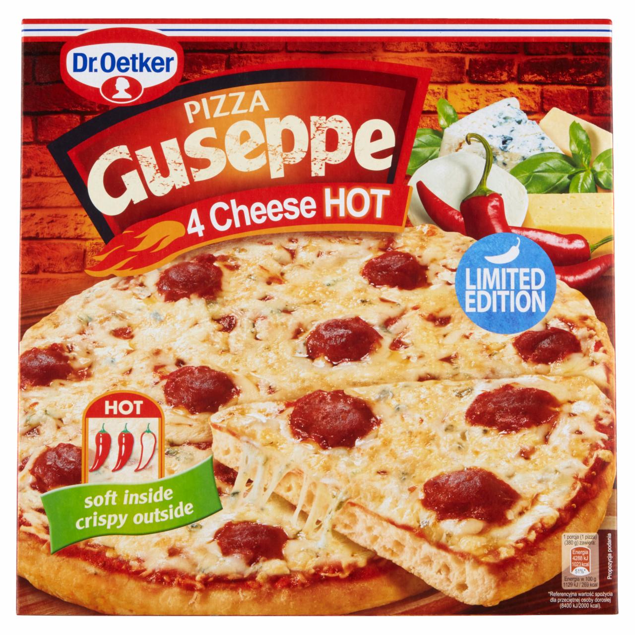 Zdjęcia - Dr. Oetker Guseppe Pizza 4 sery z pikantnym sosem pomidorowym 380 g