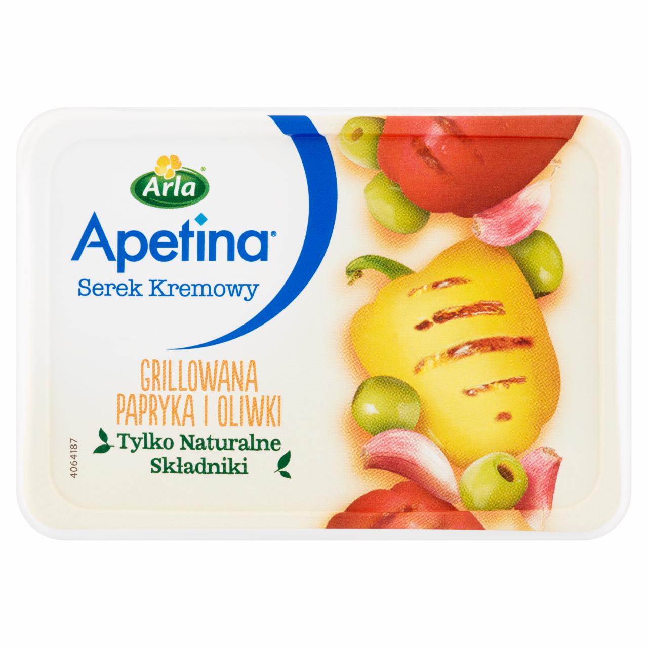 Zdjęcia - Arla Apetina Serek kremowy grillowana papryka i oliwki 125 g