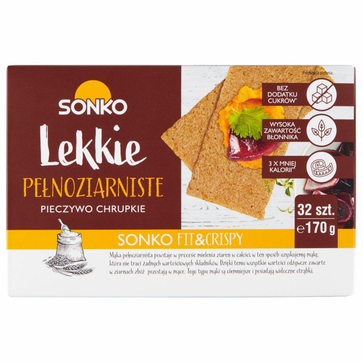 Zdjęcia - Pieczywo chrupkie Lekkie pełnoziarniste Sonko